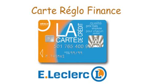 Carte Réglo Finance Leclerc