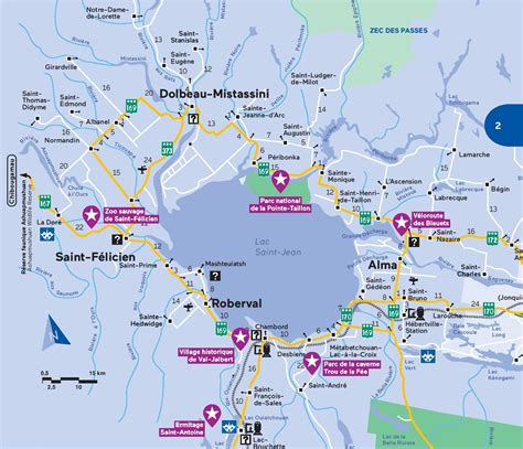 Carte Saguenay Lac Saint Jean