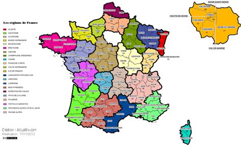 Carte administrative de la France