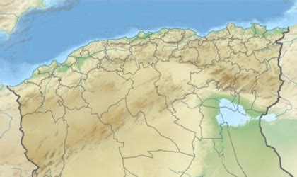 Carte d'Akbou, Algérie