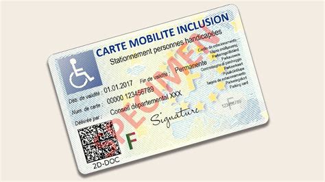 Carte d'invalidité