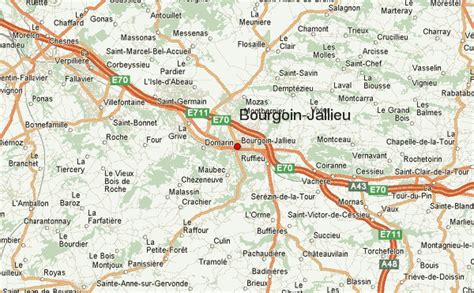 Carte de Bourgoin-Jallieu