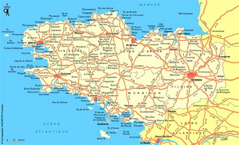 Carte de Bretagne