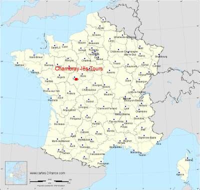 Carte de Chambray-lès-Tours