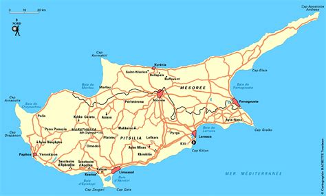 Carte de Chypre