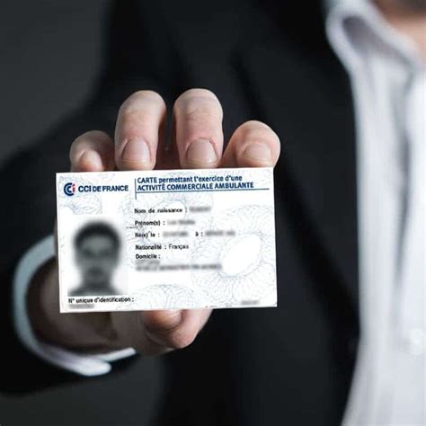 Carte de Commerçant Ambulant