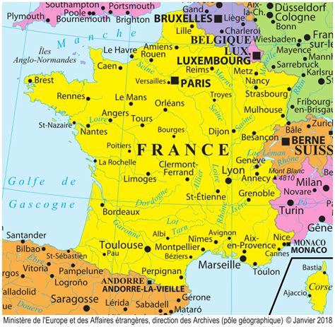 Carte de France avec localisation de Saint-Chamond