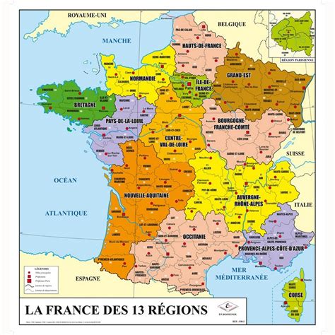 Carte de France des Régions