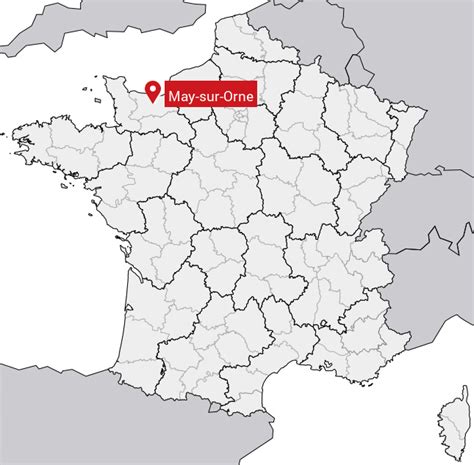 Carte de May-sur-Orne