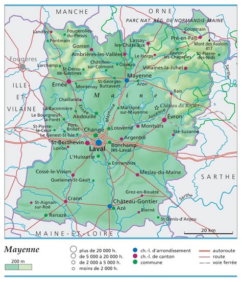 Carte de Mayenne