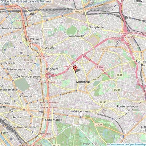 Carte de Montreuil