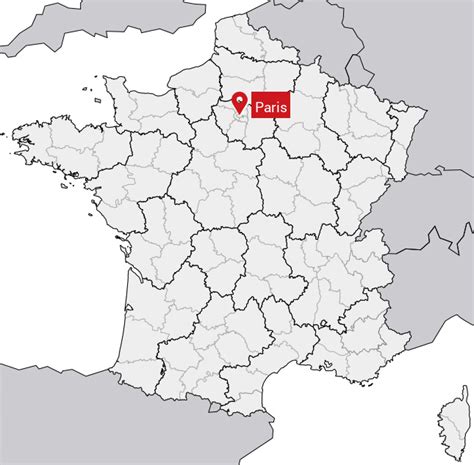 Carte de Paris avec localisation des adresses