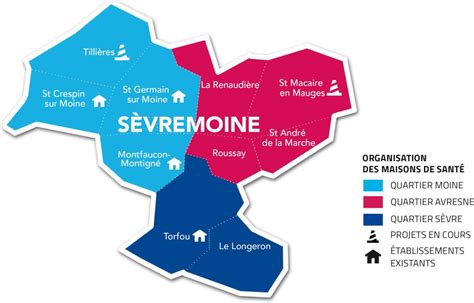 Carte de Sèvremoine en Maine-et-Loire