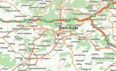 Carte de Saint-Avold