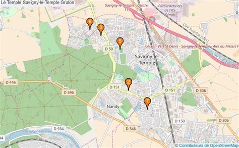 Carte de Savigny-le-Temple