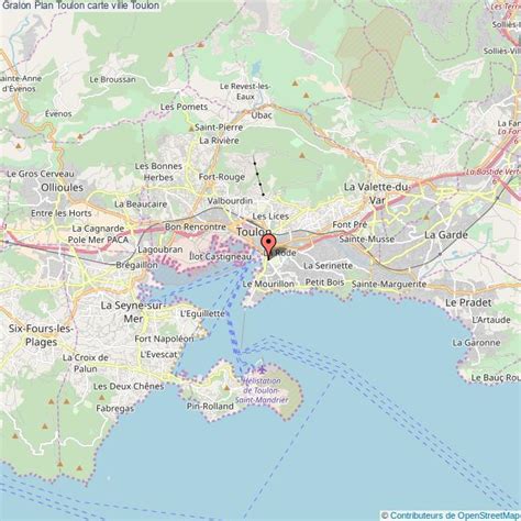Carte de Toulon