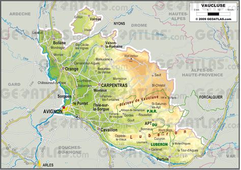 Carte de Vaucluse
