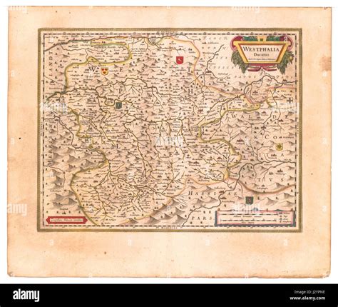 Carte de Westphalie au XVIIe siècle