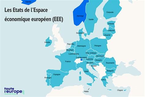 Carte de l'Espace Économique Européen
