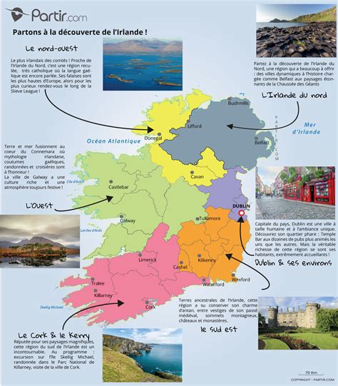 Carte de l'Irlande au sein de l'Union Européenne