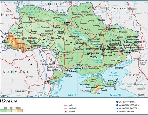 Carte de l'Ukraine