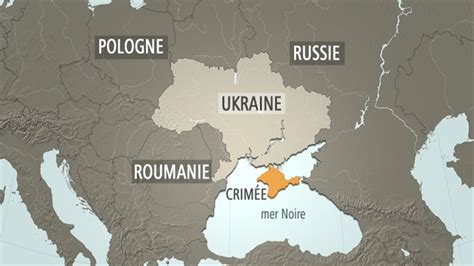 Carte de l'Ukraine avec la Crimée