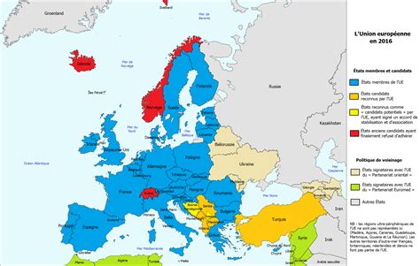 Carte de l'Union Douanière Européenne
