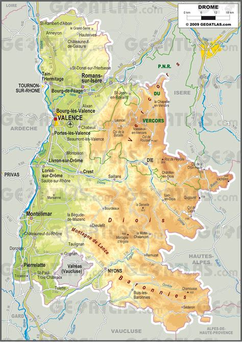 Carte de la Drôme