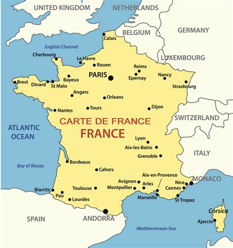 Carte de la France