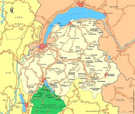 Carte de la Haute-Savoie