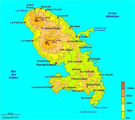 Carte de la Martinique