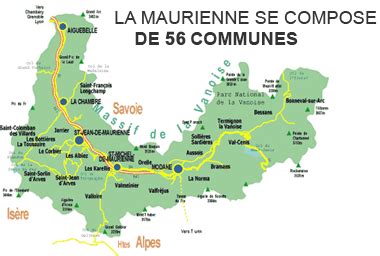 Carte de la Maurienne