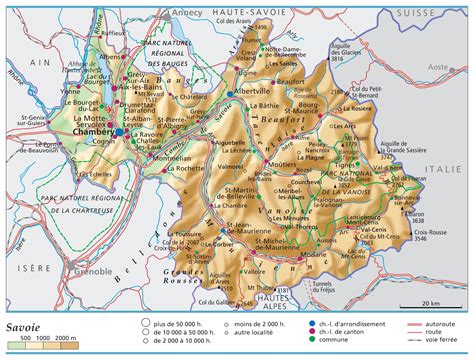 Carte de la Savoie