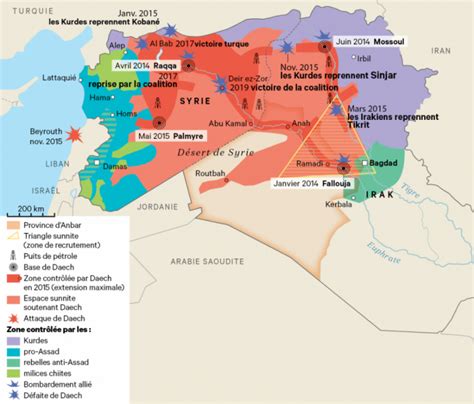 Carte de la guerre civile syrienne