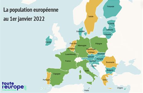 Carte de la population de l'Union Européenne