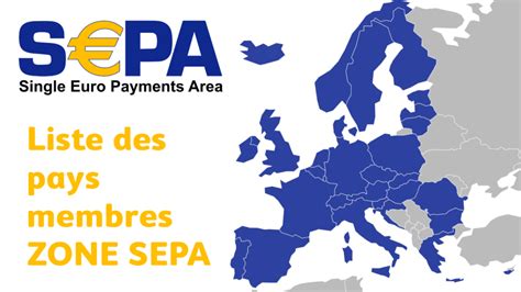 Carte de la zone SEPA