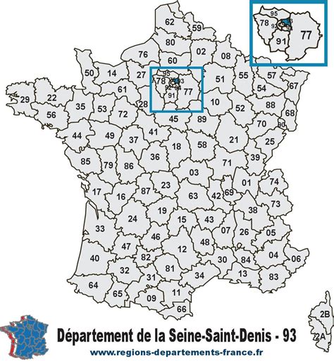 Carte de localisation de la Seine-Saint-Denis en France