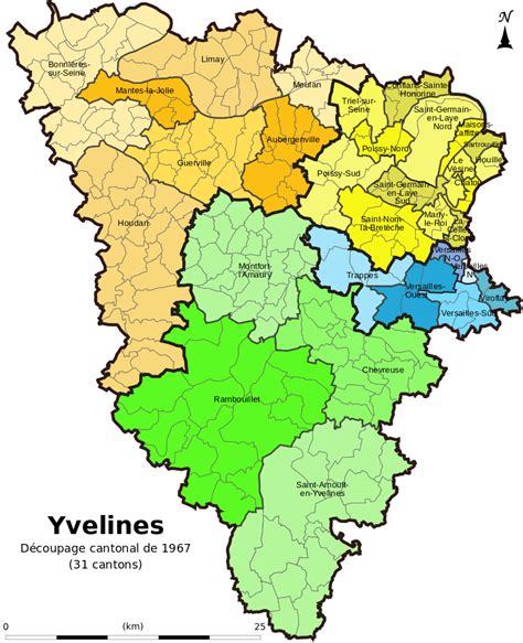 Carte de localisation des Yvelines en France