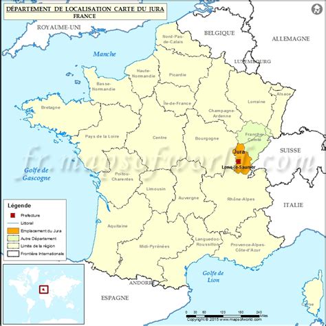 Carte de localisation du Jura