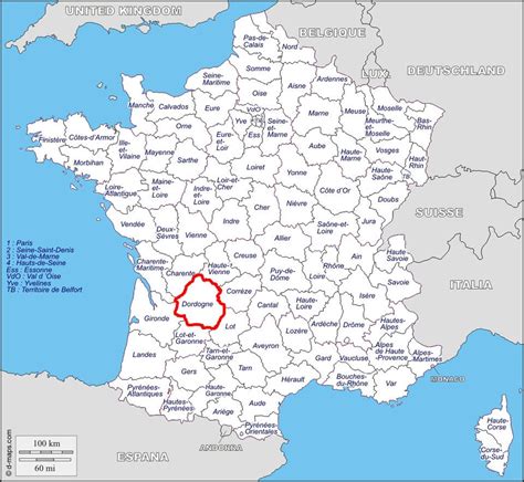 Carte de localisation du Périgord Noir