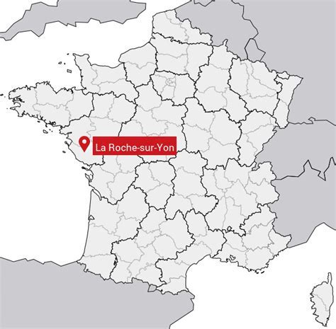 Carte de localisation du centre des impôts de La Roche-sur-Yon