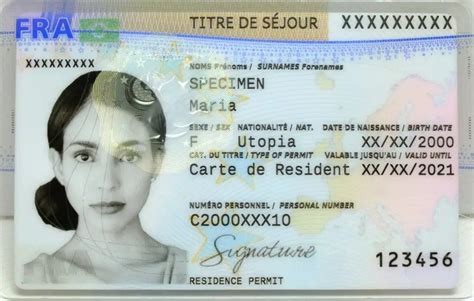 Carte de séjour en France