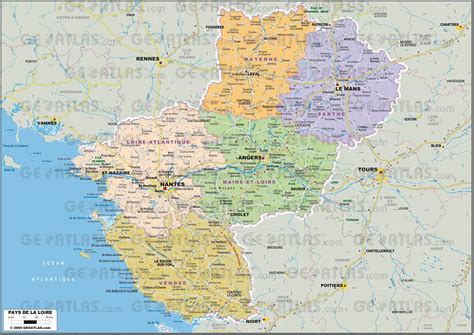 Carte des établissements d'ENCHERES PAYS DE LOIRE