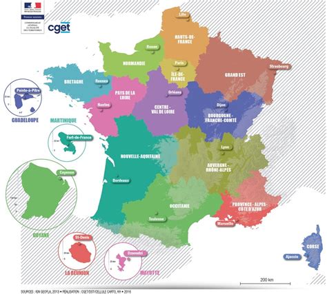 Carte des DRAC en France