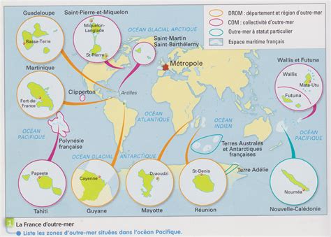 Carte des DROM-COM