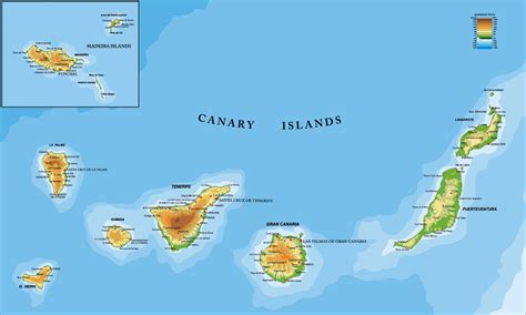 Carte des Iles Canaries