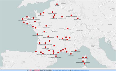 Carte des aéroports français