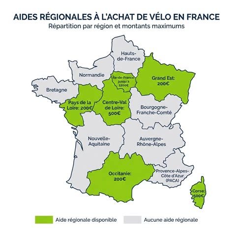 Carte des aides régionales pour l'achat d'un ordinateur