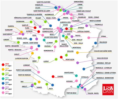 Carte des franchises en France