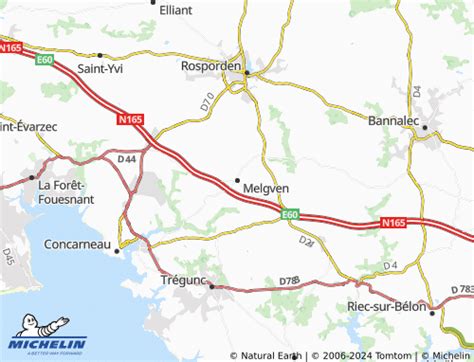 Carte des garages à Melgven